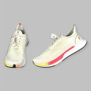 Flux Adapt Runner White Neon Mens Size 8.5 Womens Size 10 Running Athletic Shoes